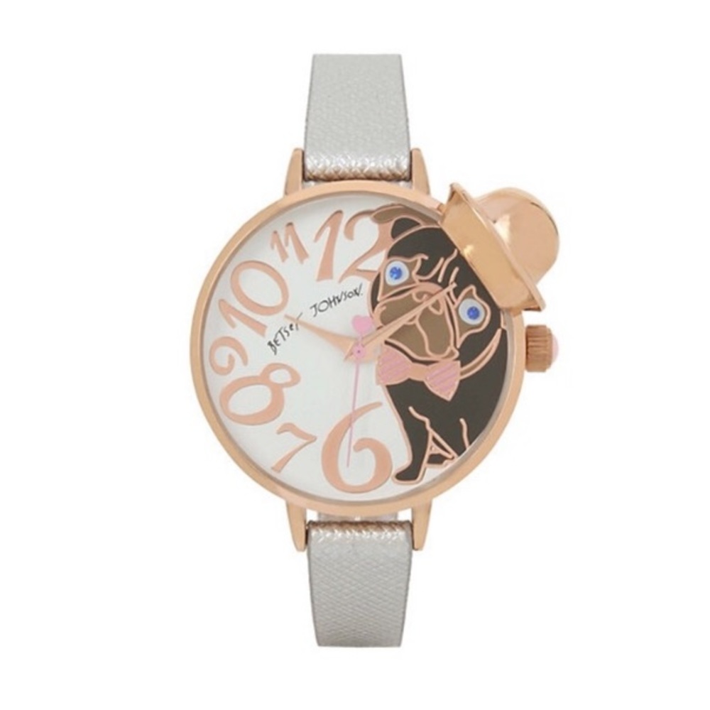 NWT Betsey Johnson Pug Watch